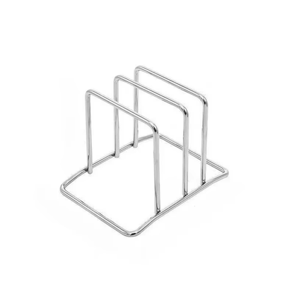 Stainless Steel Pot Lid & Cutting Board Rack, Countertop Kitchen Storage Holder