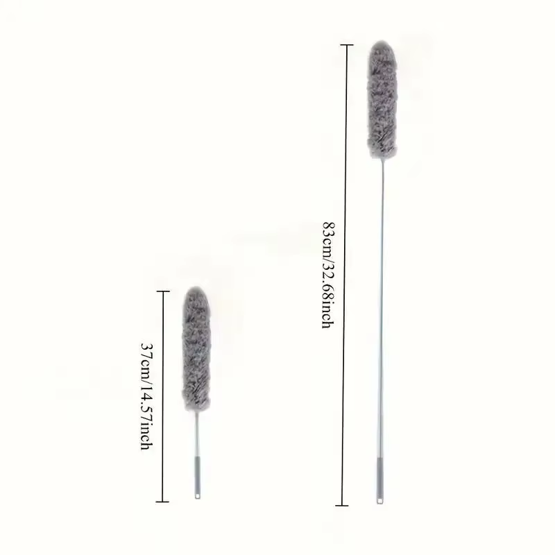 Telescopic Electrostatic Microfiber Duster, Flexible Feather Duster for Ceiling & Blinds
