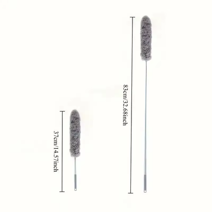 Telescopic Electrostatic Microfiber Duster, Flexible Feather Duster for Ceiling & Blinds