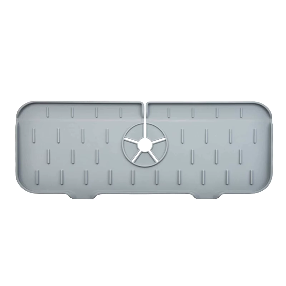 Keep Counter Dry! Silicone Faucet Splash Guard Mat for Kitchen & Bathroom