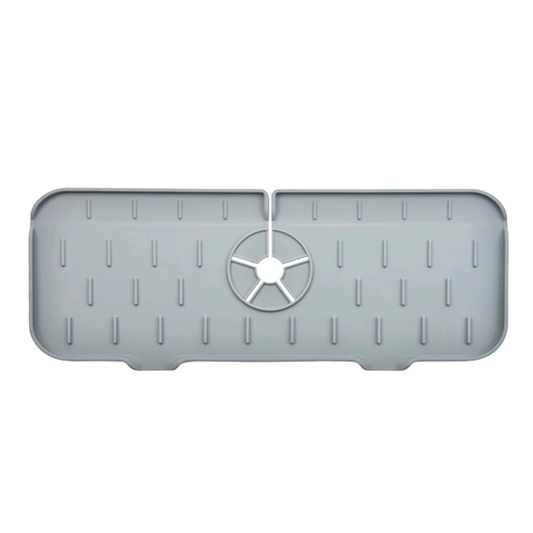 Keep Counter Dry! Silicone Faucet Splash Guard Mat for Kitchen & Bathroom